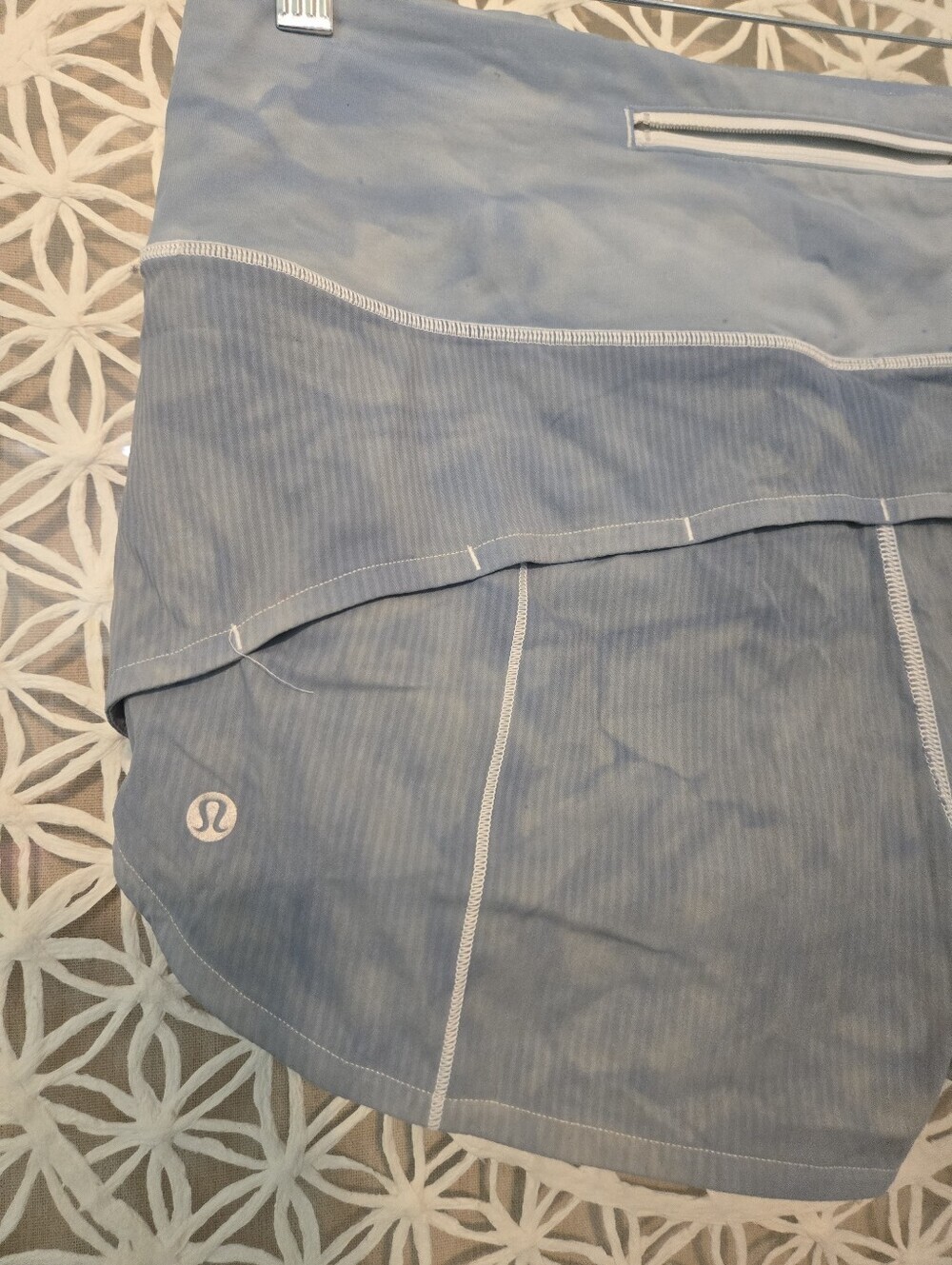 Lululemon Speed Up Shorts 2.5” Blue Tie Dye Size 10 High-Rise Athletic Running - Picture 5 of 8